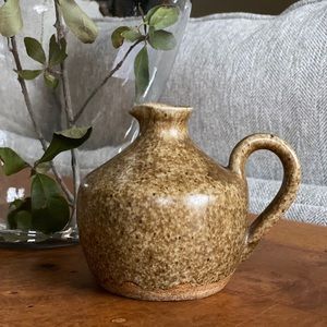 Handmade Boho Pottery Vase with Spout
